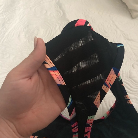 Pink Tropical Ultimate Mesh Sports Bra - Picture 3 of 4